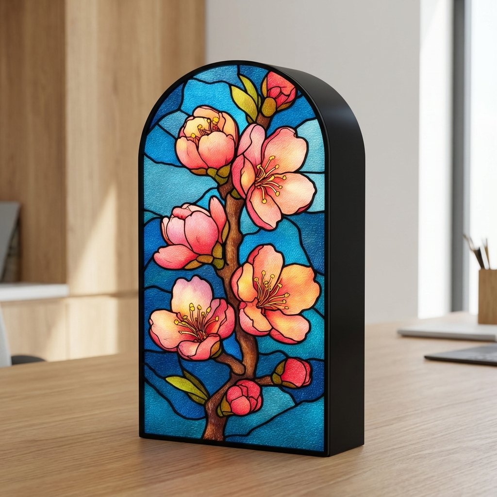 Blossom Groom Light Box  – Personalized Wedding Name Light with Floral Design | 3D LED, Single or Dual-Layer Acrylic Options - Image 6