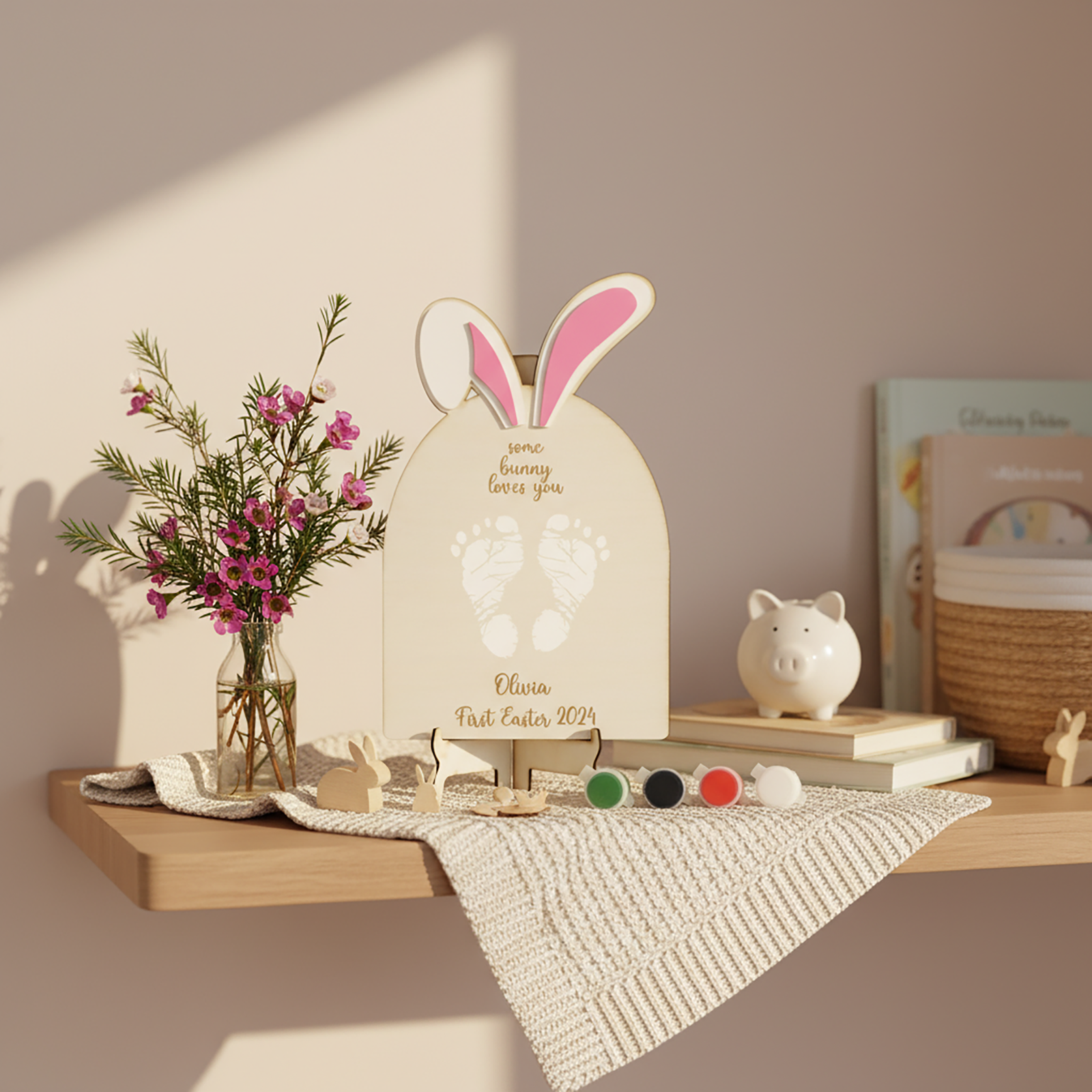 Personalised Baby’s First Easter Footprint Keepsake - Personalised DIY Baby’s First Easter Footprint - Image 3